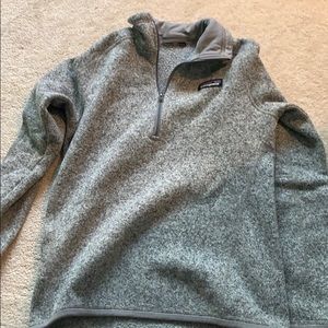 Patagonia grey quarter zip